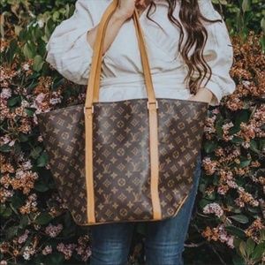 Louis Vuitton Sac Shopping monogram LV canvas large shoulder bag tote 365